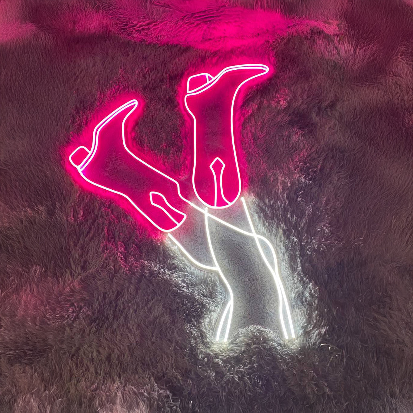 Cowboy Boots Neon Sign Custom Neon Sign | Shineneon
