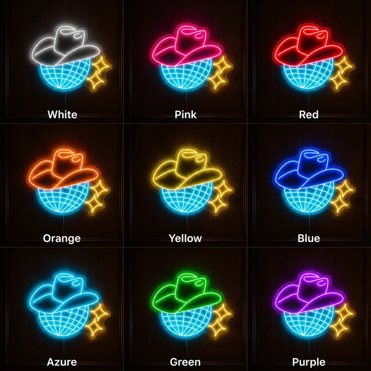Cowboy Disco LED Neon Sign - Shineneon