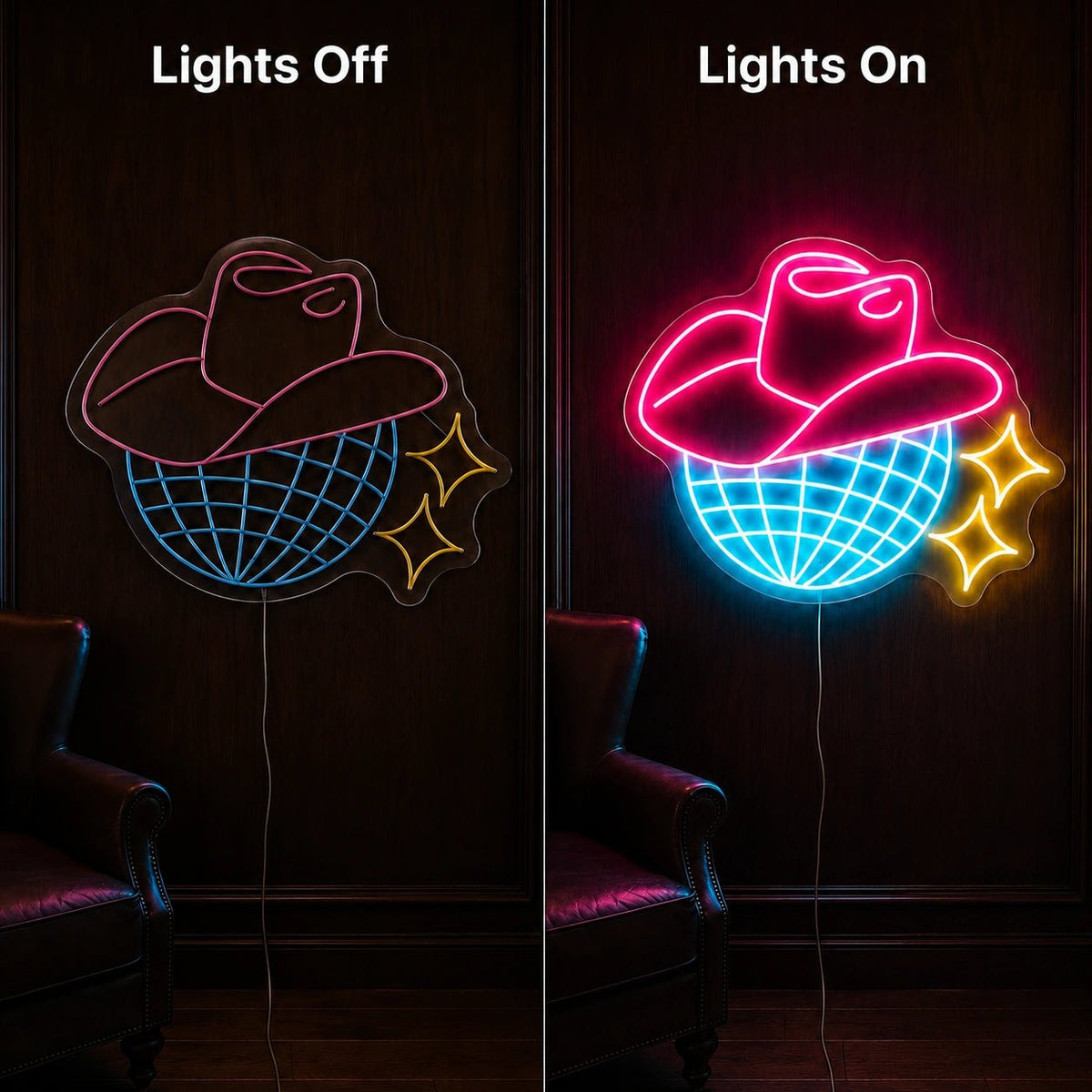 Cowboy Disco LED Neon Sign - Shineneon
