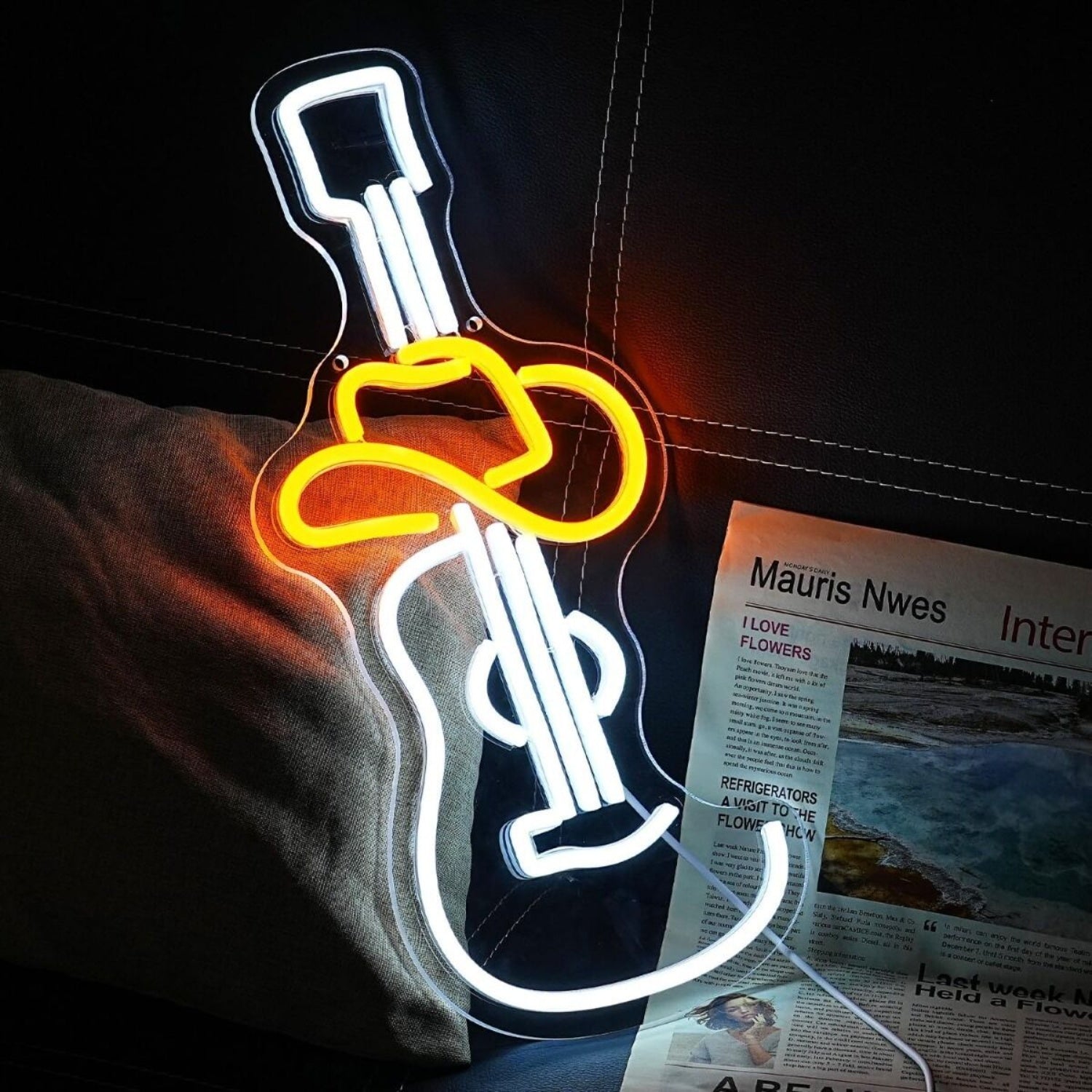 Cowboy Guitar Music Neon Sign | Shineneon