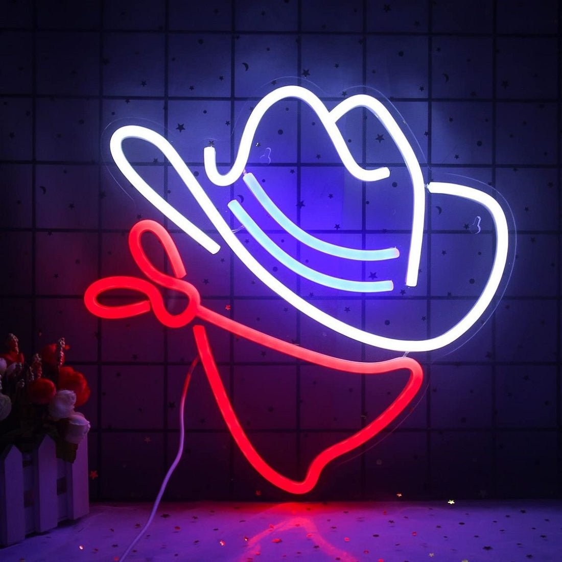 Cowboy Hat And Bandanna Led Sign Business Neon Sign - Shineneon