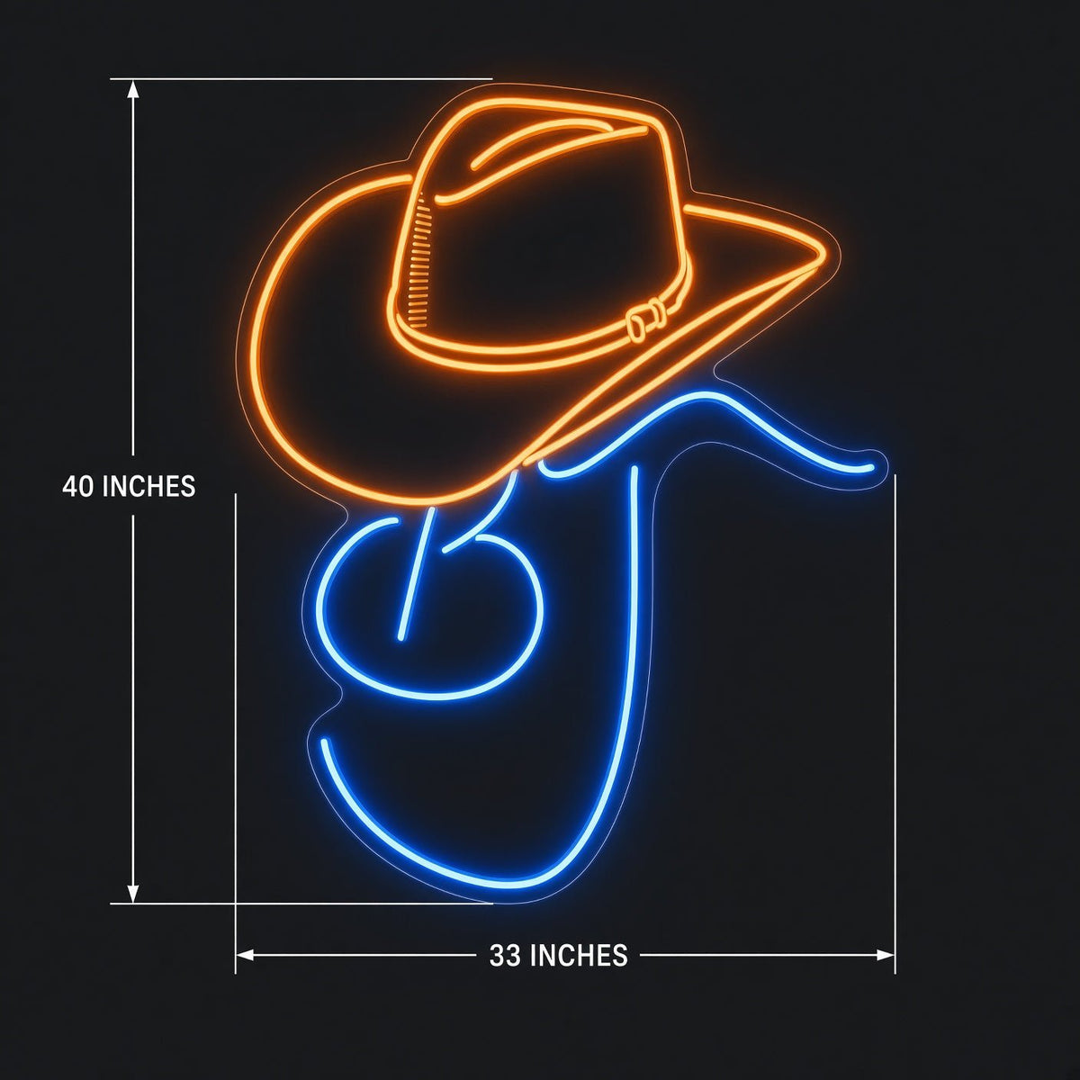 Cowboy Hat Custom LED Neon Sign - Shineneon