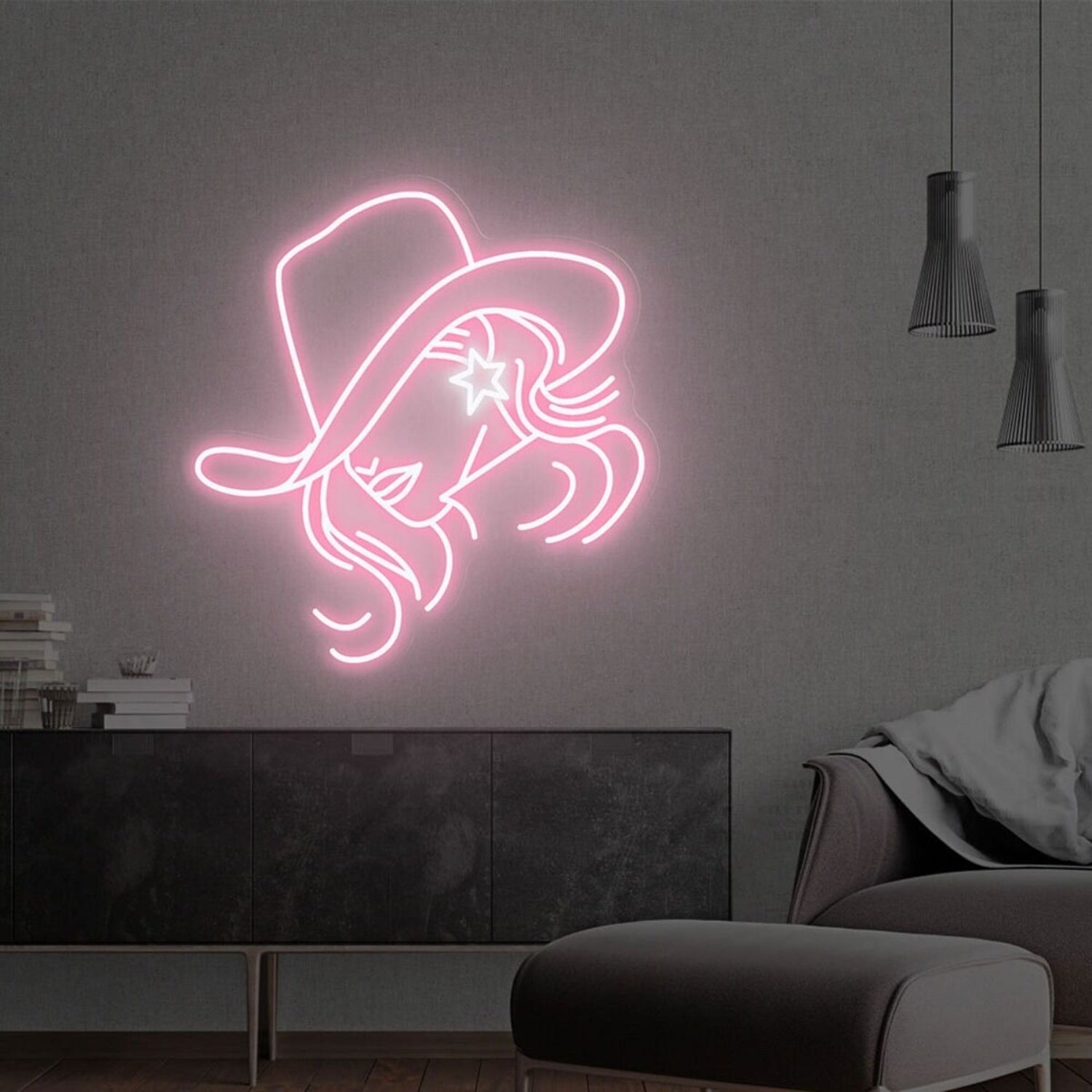 Cowboy Hat Led Neon Sign Game Room Bar - Shineneon