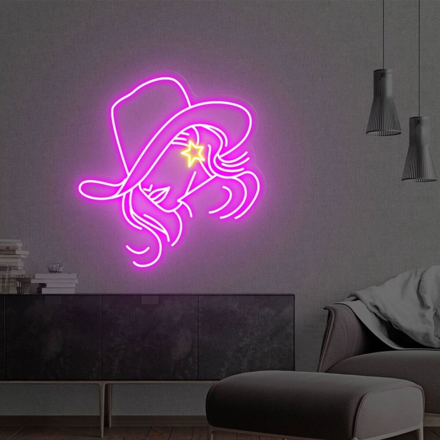 Cowboy Hat Led Neon Sign Game Room Bar - Shineneon