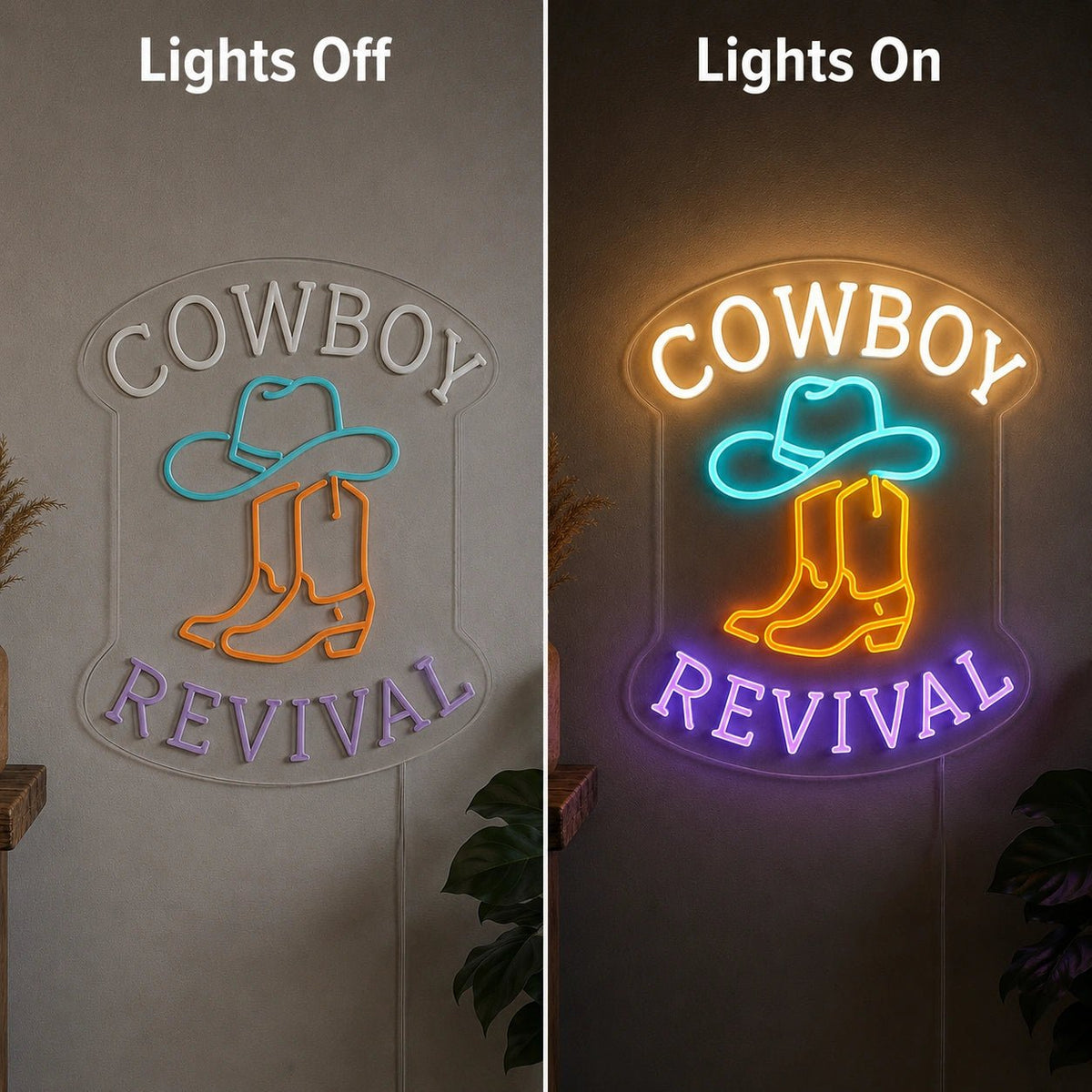 Cowboy Revival LED Neon Sign - Shineneon