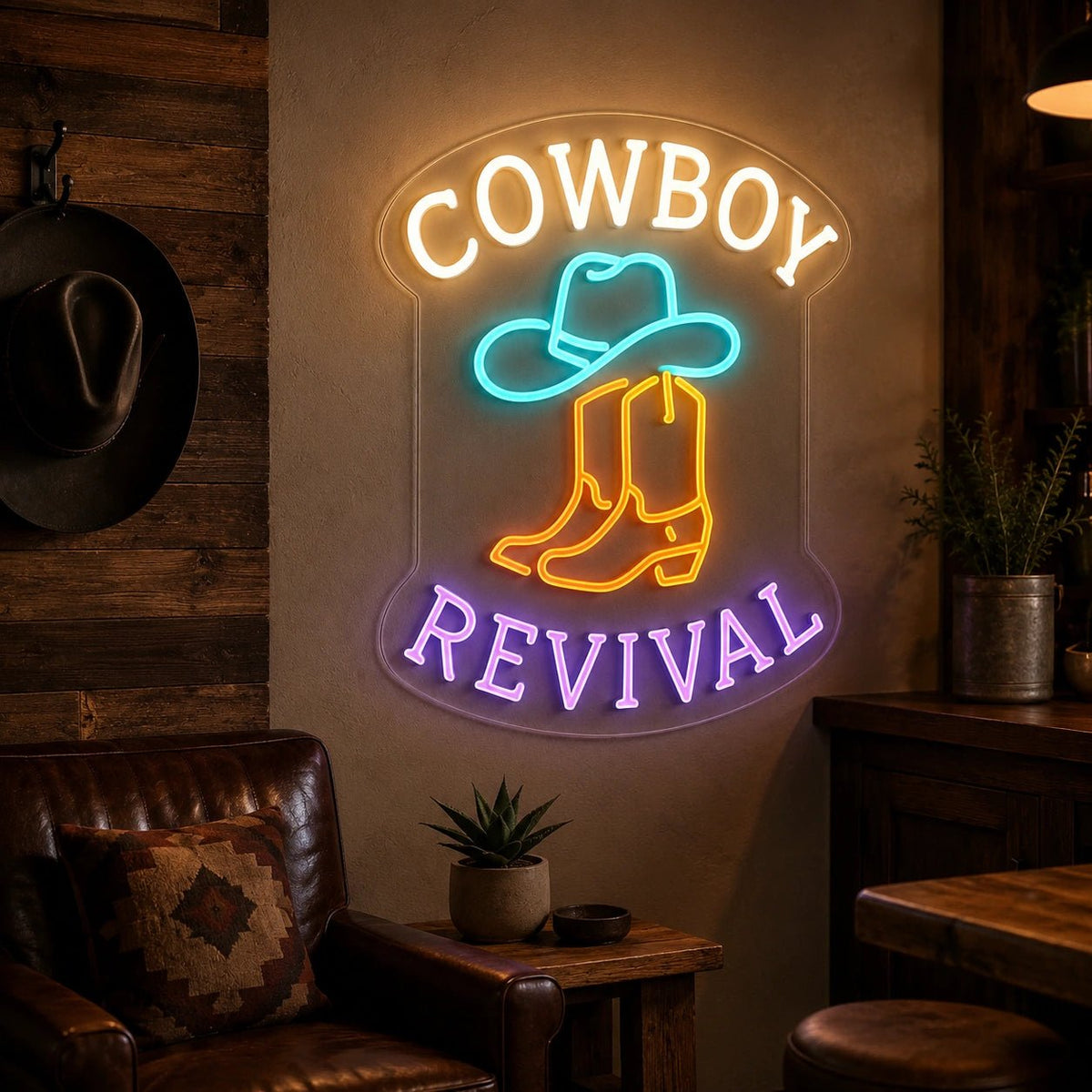 Cowboy Revival LED Neon Sign - Shineneon