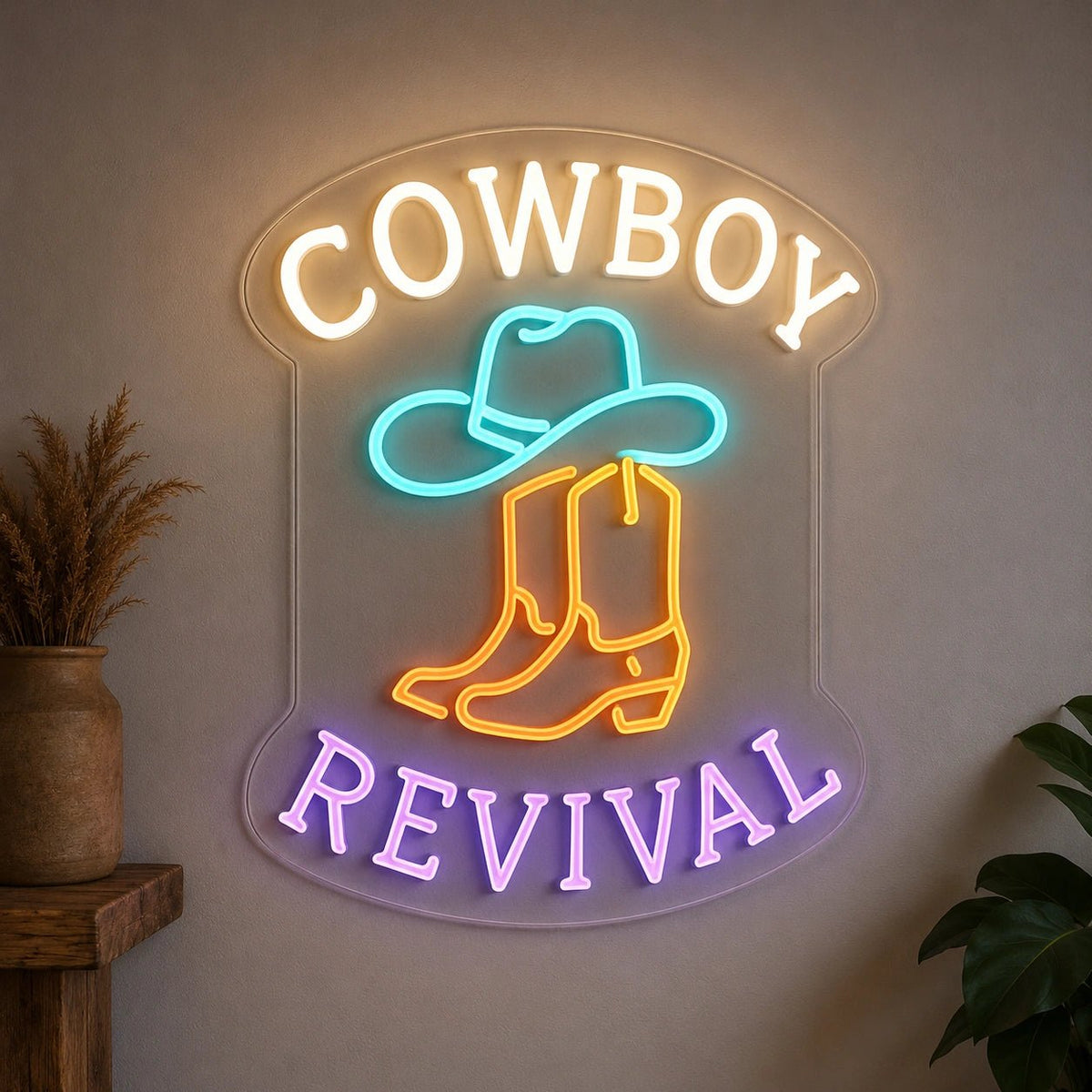 Cowboy Revival LED Neon Sign - Shineneon