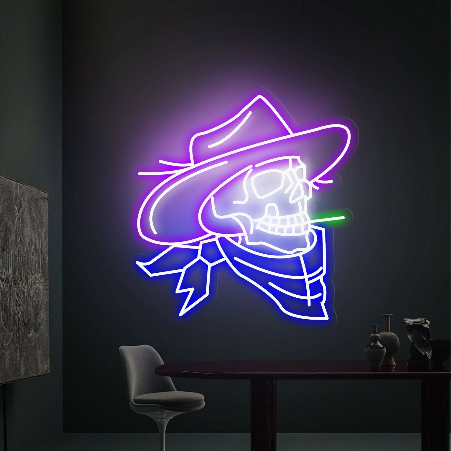 Cowboy Skull Neon Light A Unique Blend Of Wild West | Shineneon