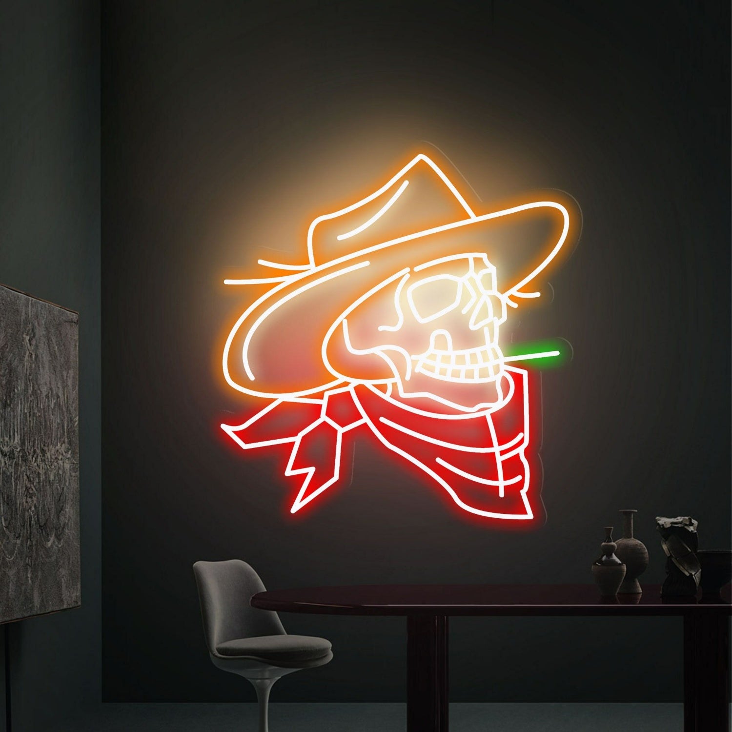 Cowboy Skull Neon Light A Unique Blend Of Wild West | Shineneon