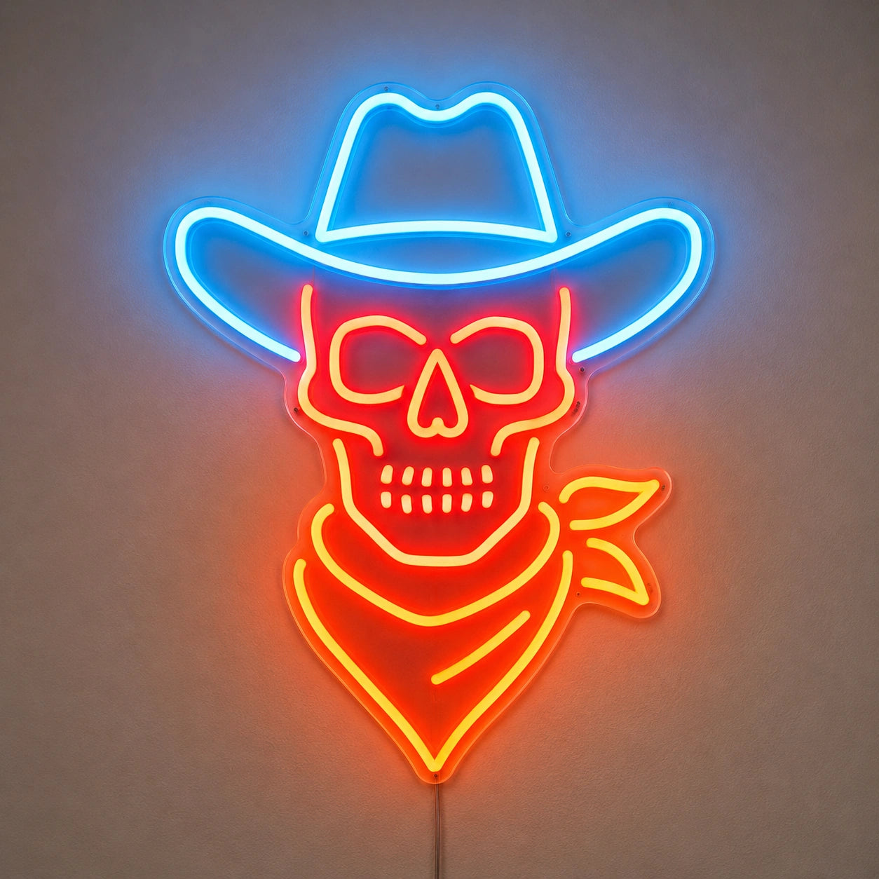 Cowboy Skull Neon Sign LED Neon Sign high-converting product image