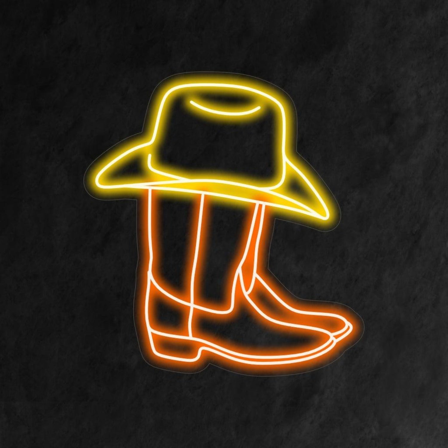 Cowboy Boots And Western Hat Neon Sign | Shineneon