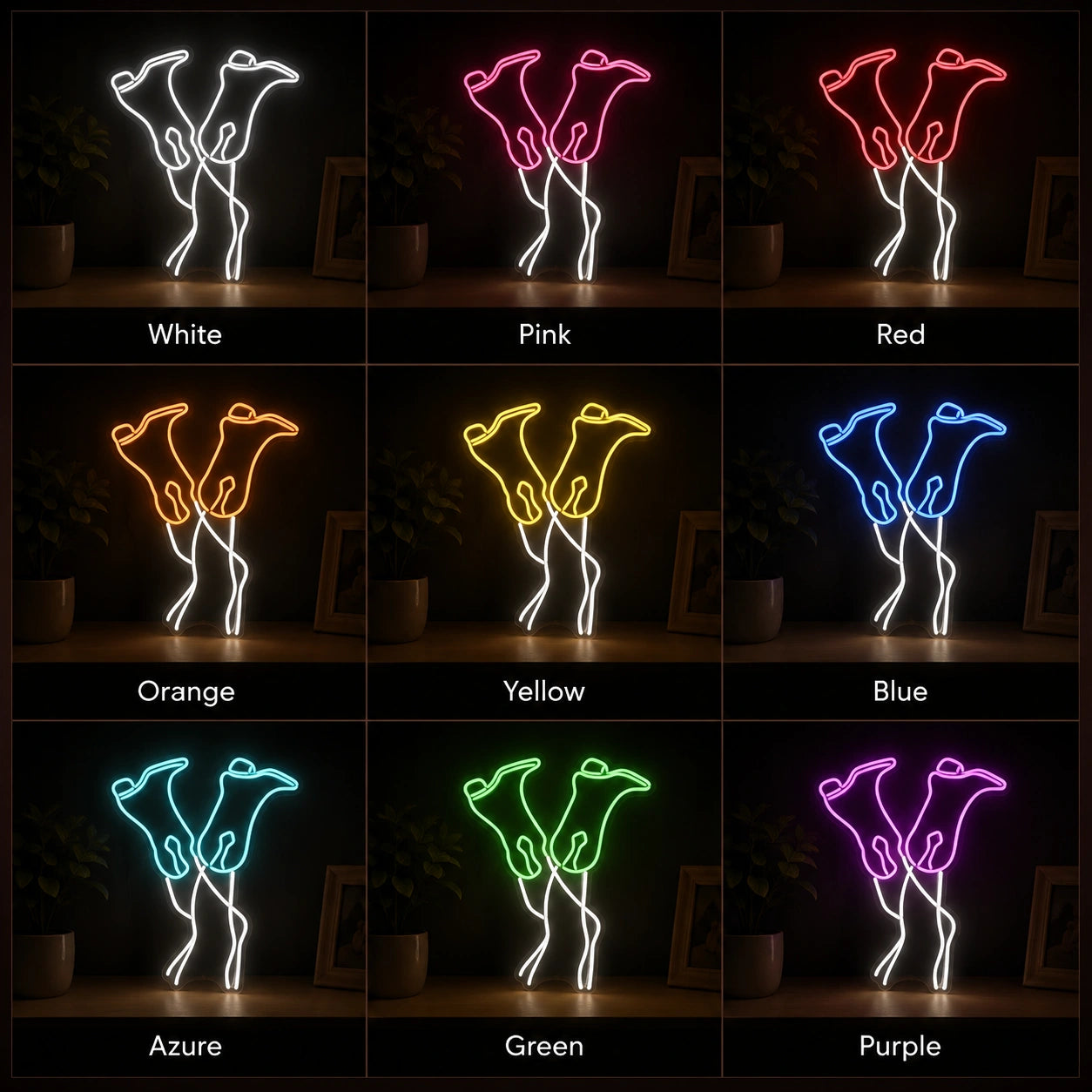 Cowgirl Legs Wearing Boots LED Neon Sign day and night comparison