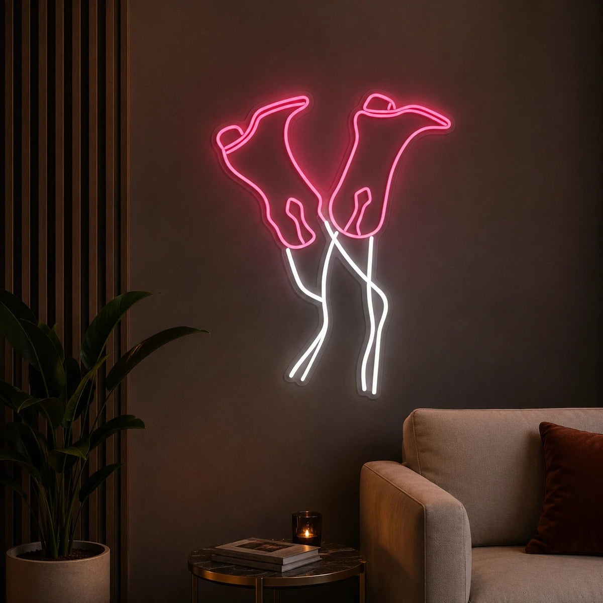 Cowgirl Legs Wearing Boots LED Neon Sign - Shineneon