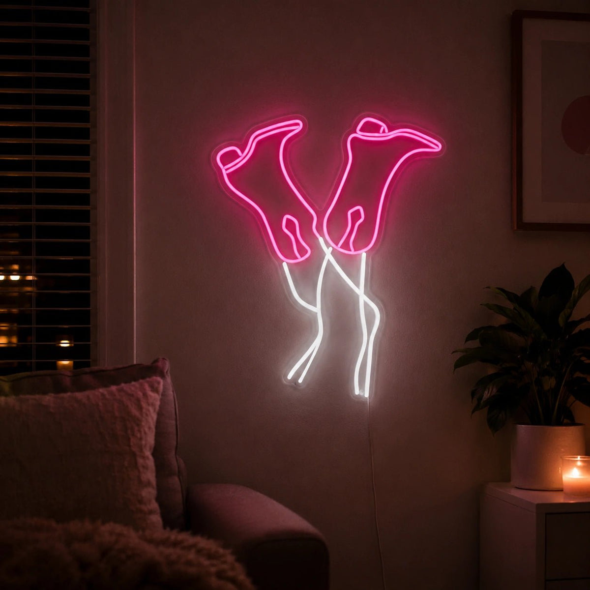Cowgirl Legs Wearing Boots LED Neon Sign - Shineneon