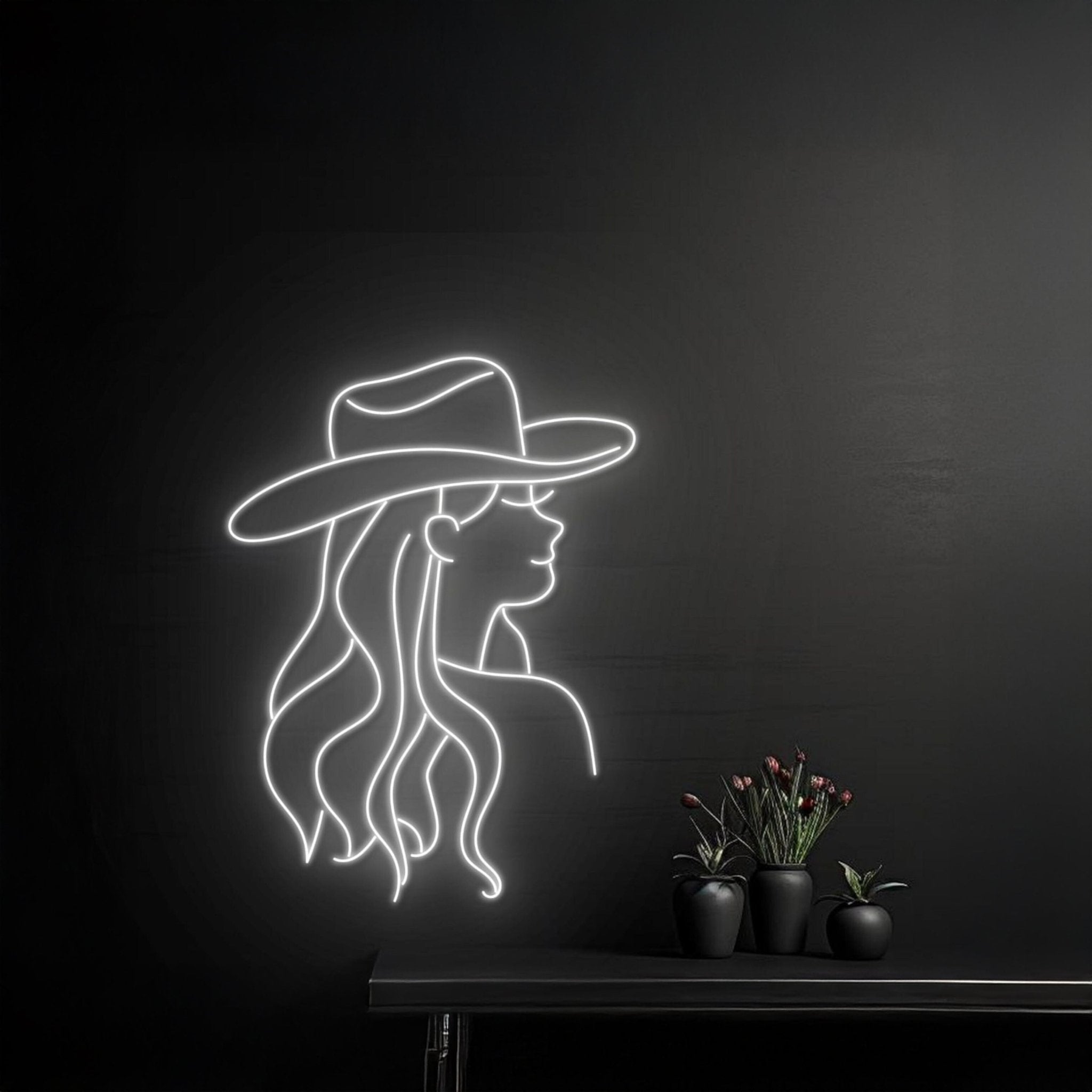 Cowgirl Neon Sign Western Woman Room Wall Art Decor - Shineneon