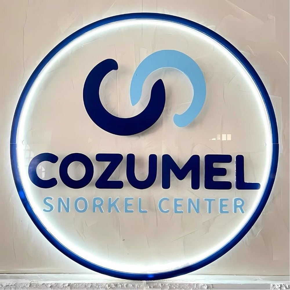Cozumel Snorkel Center Acrylic Business Logo Sign - Shineneon