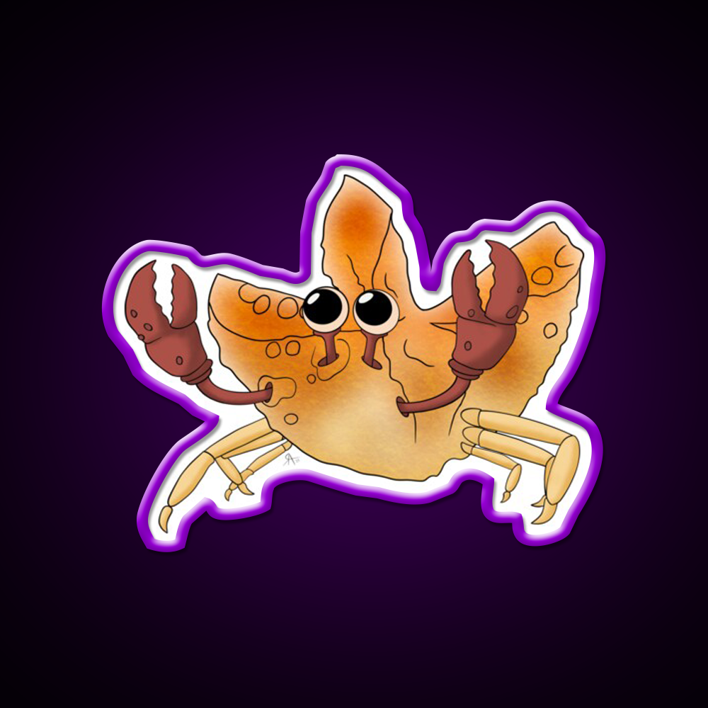 Crab Rangoon Led Neon Sign Chinese Food Wall Decor Rgb Color