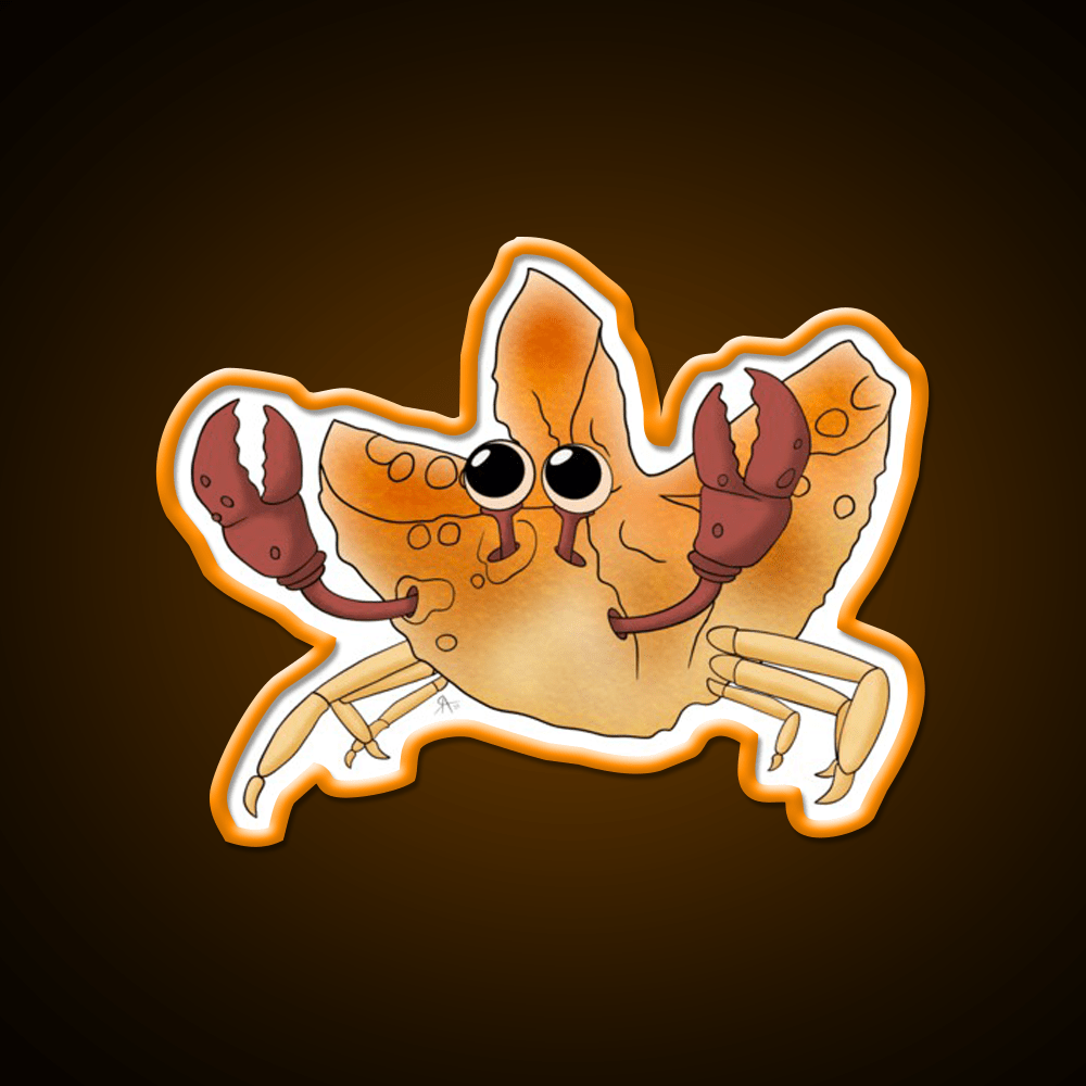Crab Rangoon Led Neon Sign Chinese Food Wall Decor Rgb Color - Shineneon
