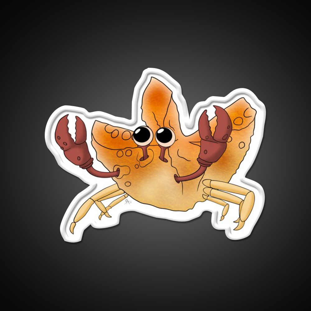 Crab Rangoon Led Neon Sign Chinese Food Wall Decor Rgb Color