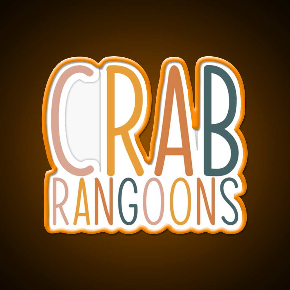 Crab Rangoons Led Neon Sign Chinese Food Rgb Color