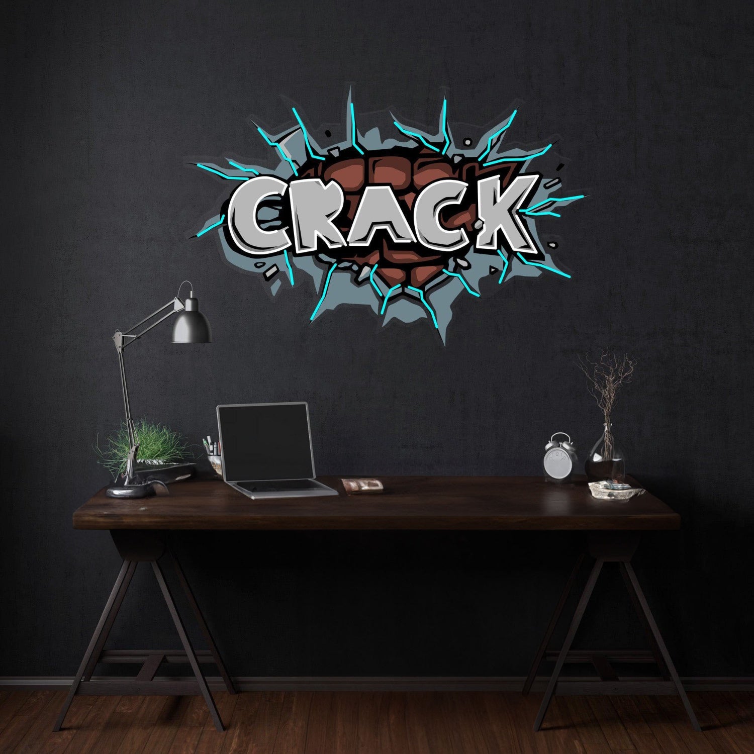 Crack Led Neon Acrylic Artwork | Shineneon