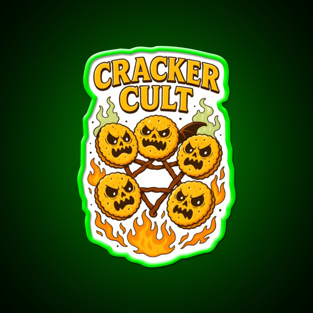 Cracker Cult Join The Snackrifice Snack Food Led Neon Sign Rgb Color - Shineneon