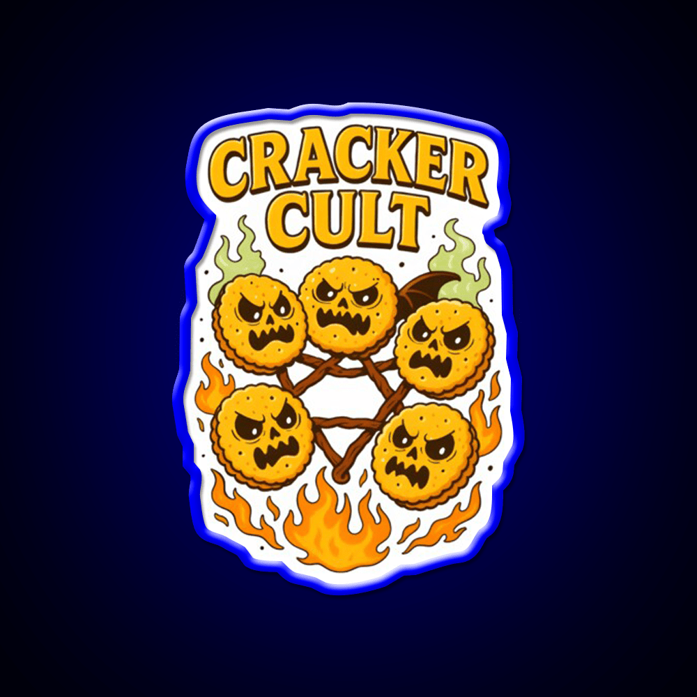 Cracker Cult Join The Snackrifice Snack Food Led Neon Sign Rgb Color - Shineneon