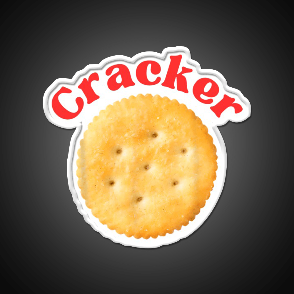 Cracker Snack Vintage Funny Snack Food Led Neon Sign Rgb Color - Shineneon