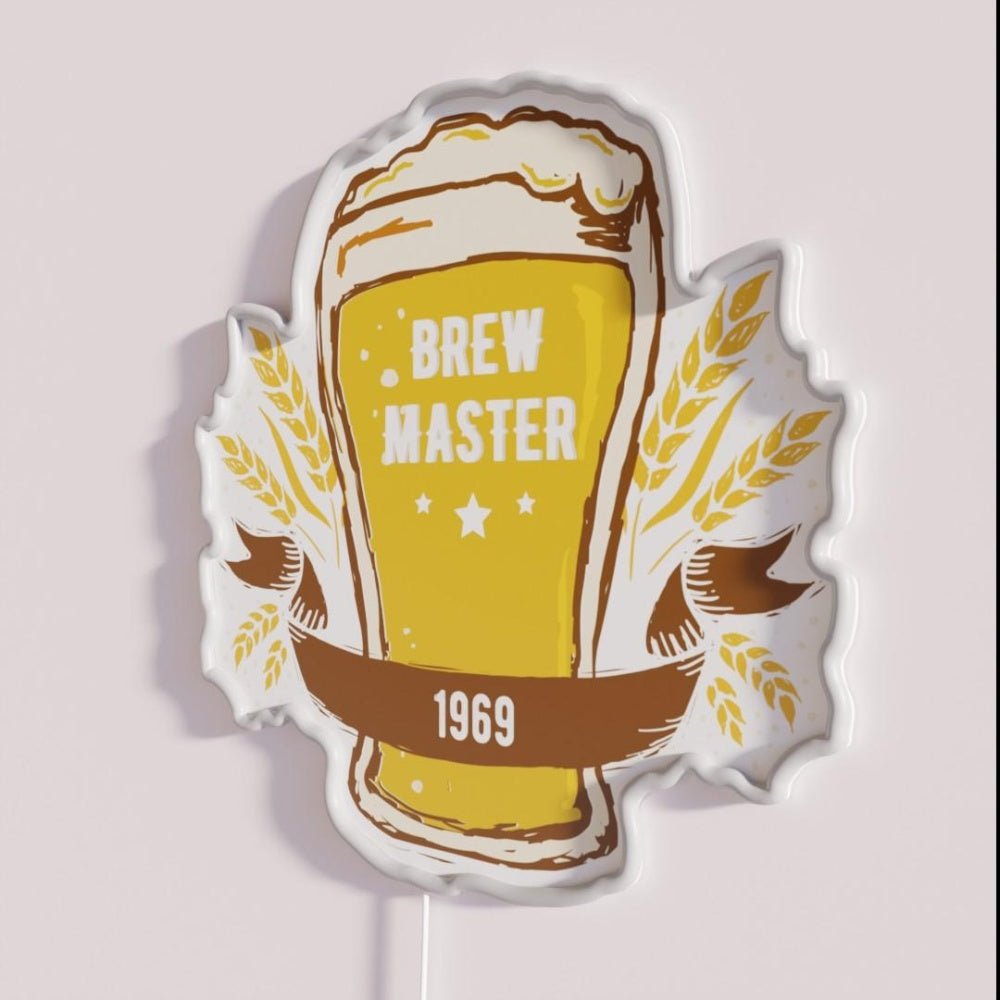 Craft Beer Brew Master Extraordinaire Beer Lover Rgb Led Neon Sign - Shineneon