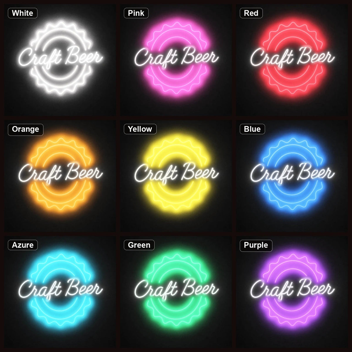 Craft Beer LED Neon Sign Man Cave Neon Sign - Shineneon