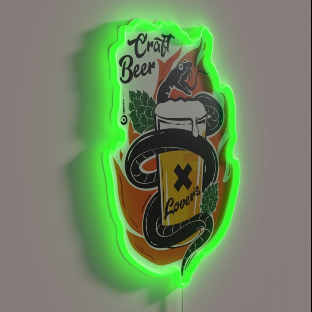 Craft Beer Loversrgb Led Neon Sign - Shineneon