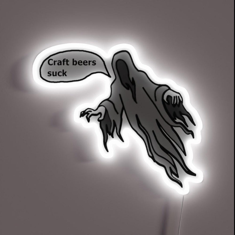 Craftbeer Disliking Ghost Rgb Led Neon Sign - Shineneon