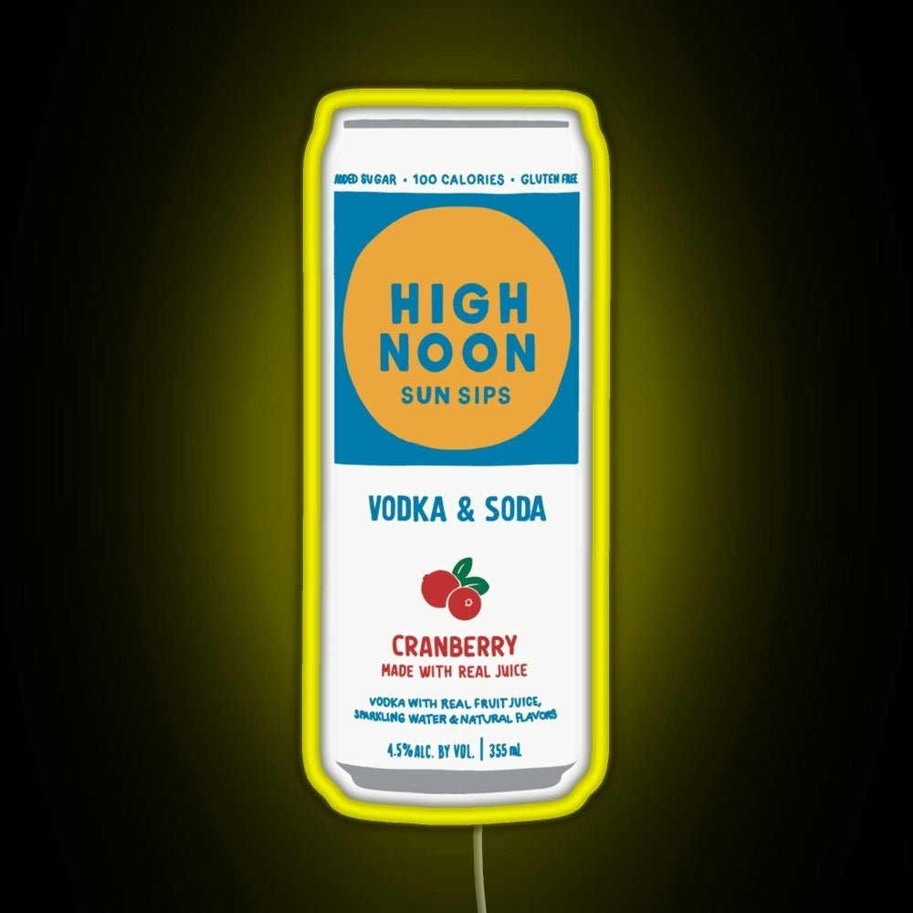 Cranberry High Noon Rgb Led Neon Sign Pop Wall Art - Shineneon