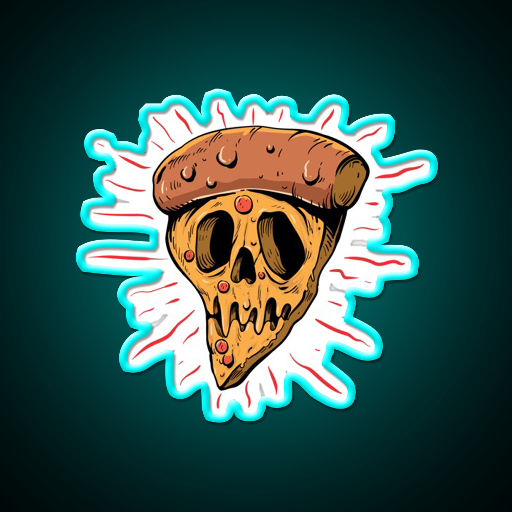 Crane Pizza Fast Food Led Neon Sign For Burger Place Rgb Color