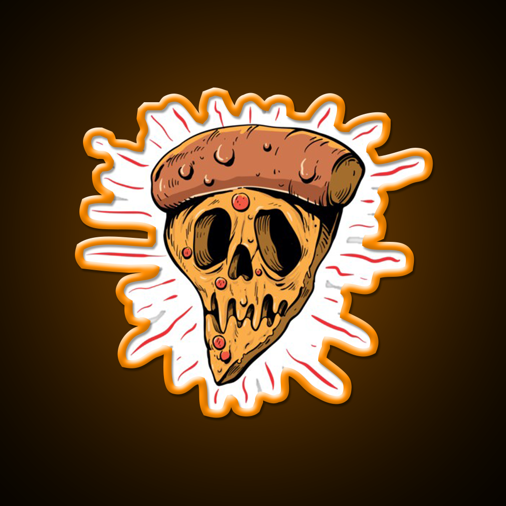 Crane Pizza Fast Food Led Neon Sign For Burger Place Rgb Color