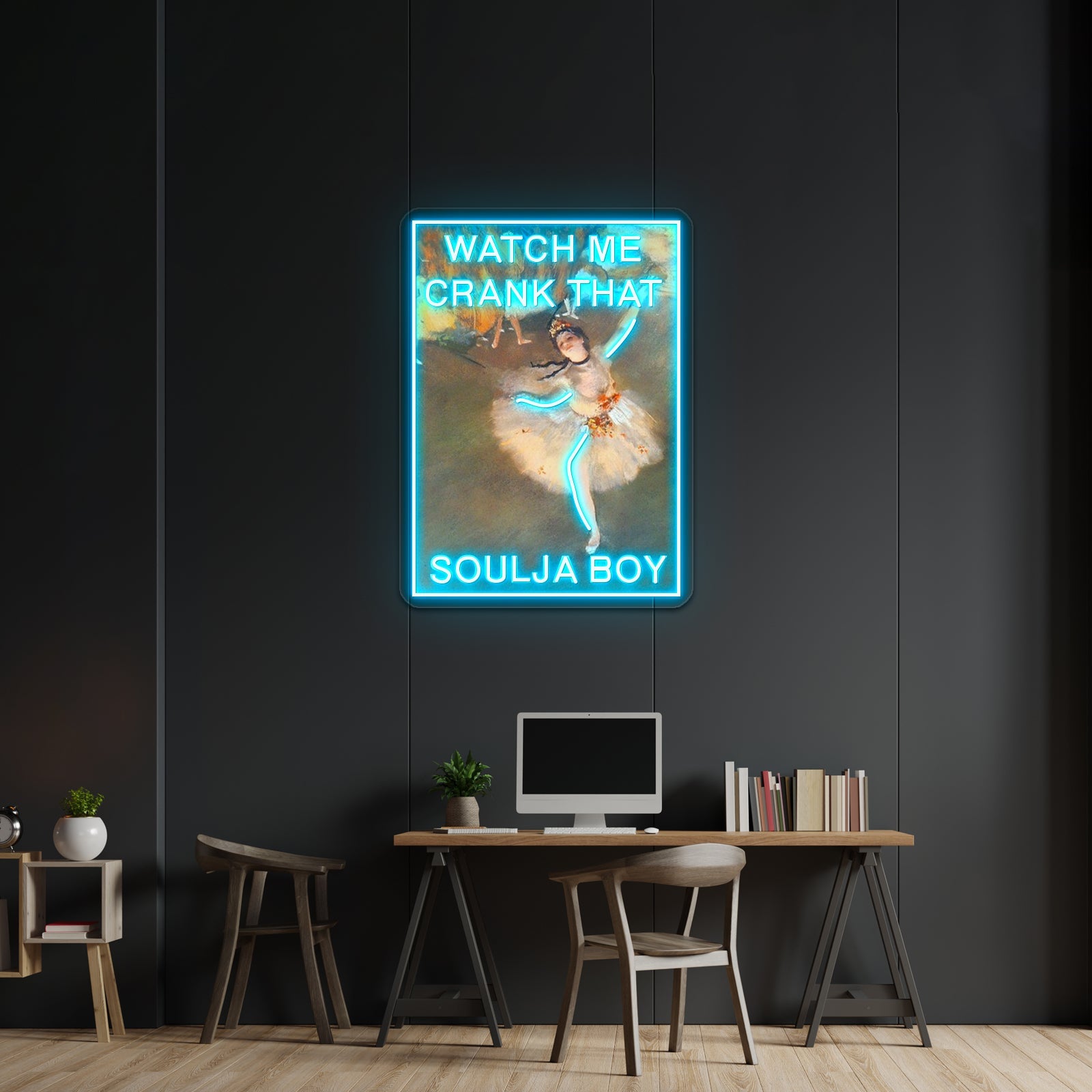 Crank That Degas Artwork Business Led Sign - Shineneon