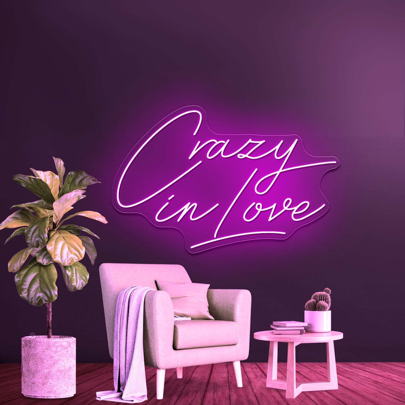 Crazy In Love Led Wedding Signs