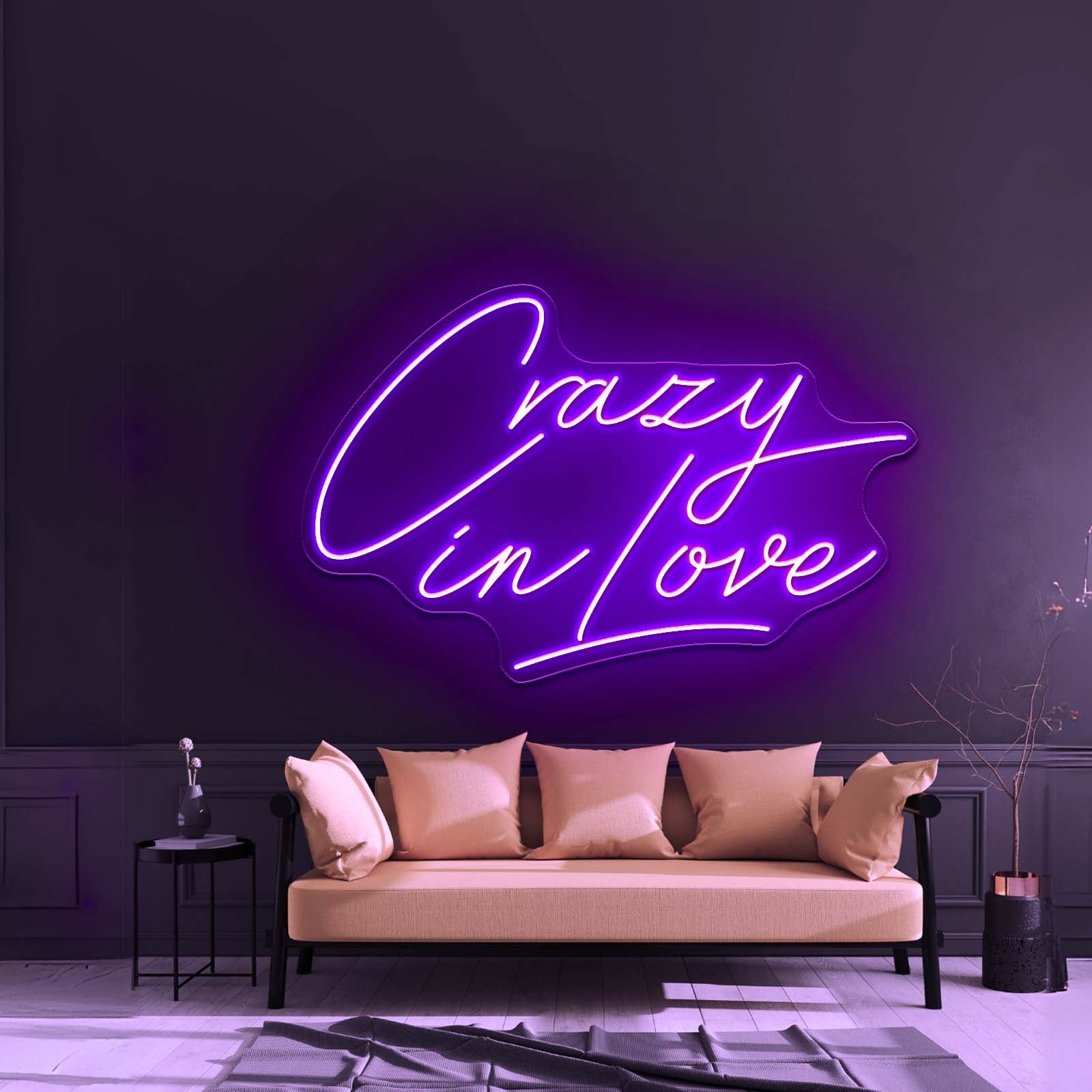 Crazy In Love Led Wedding Signs