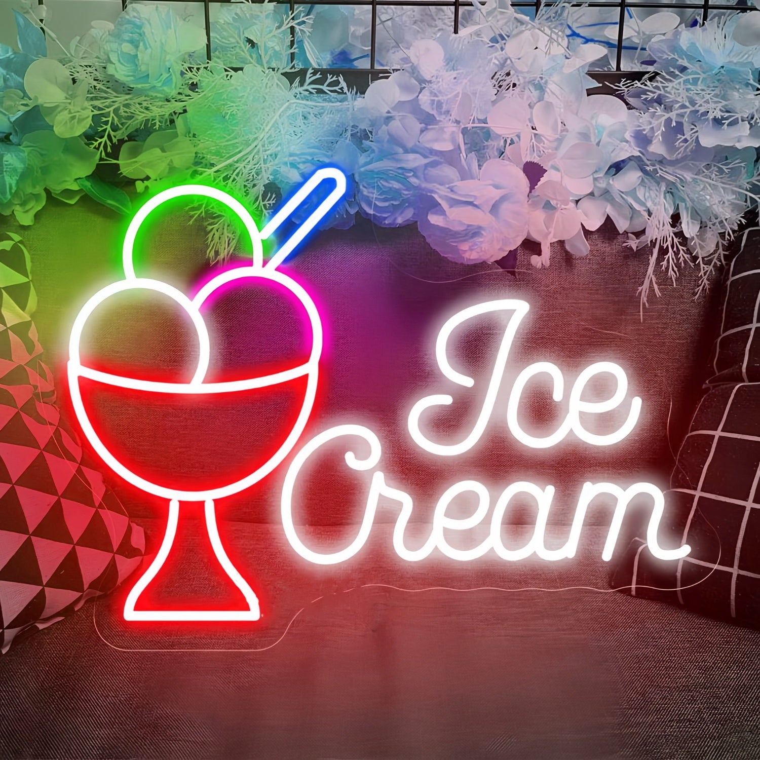 Creamy Delight Ice Cream Cup Neon Sign | Shineneon