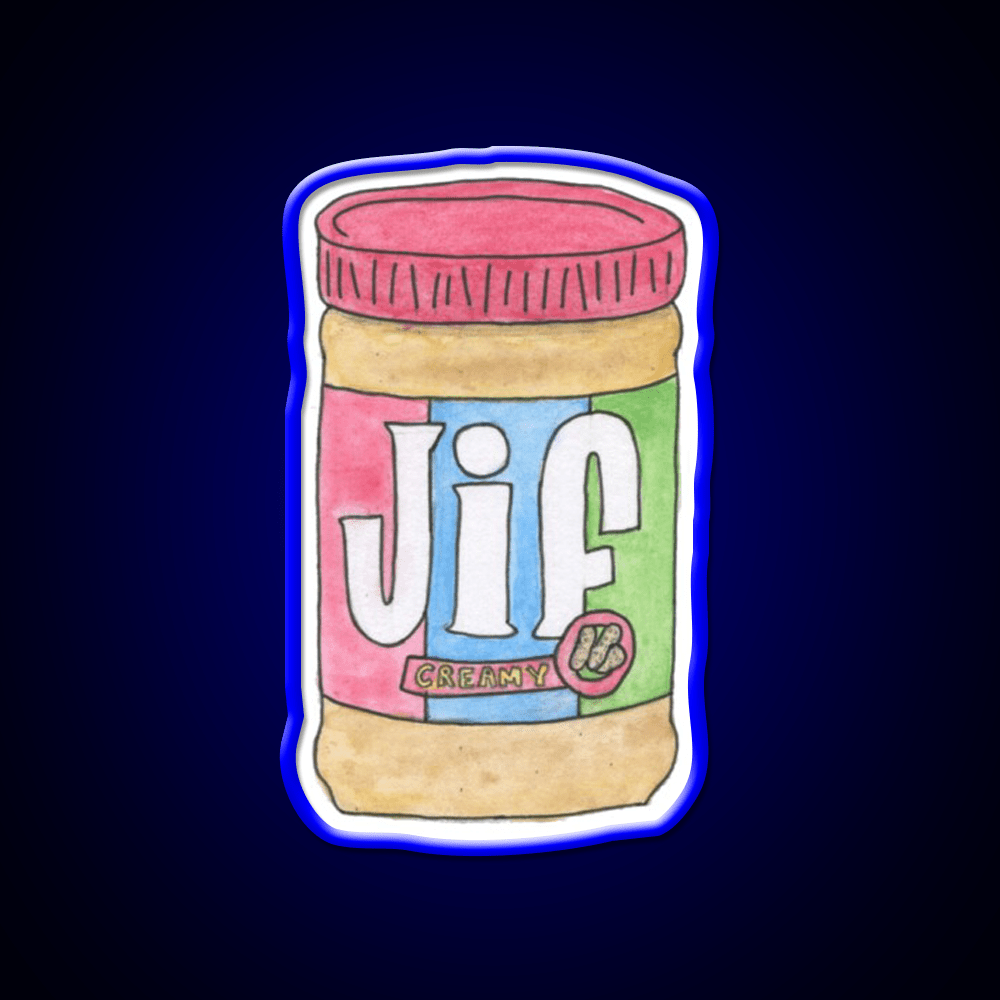 Creamy Peanut Butter Snack Food Led Neon Sign Rgb Color - Shineneon