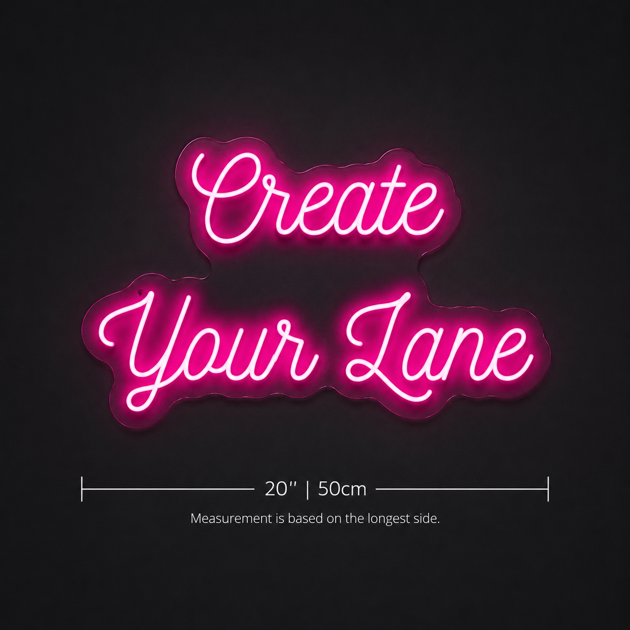 Create Your Lane Wall Decor LED Neon Sign - 04 Size Image