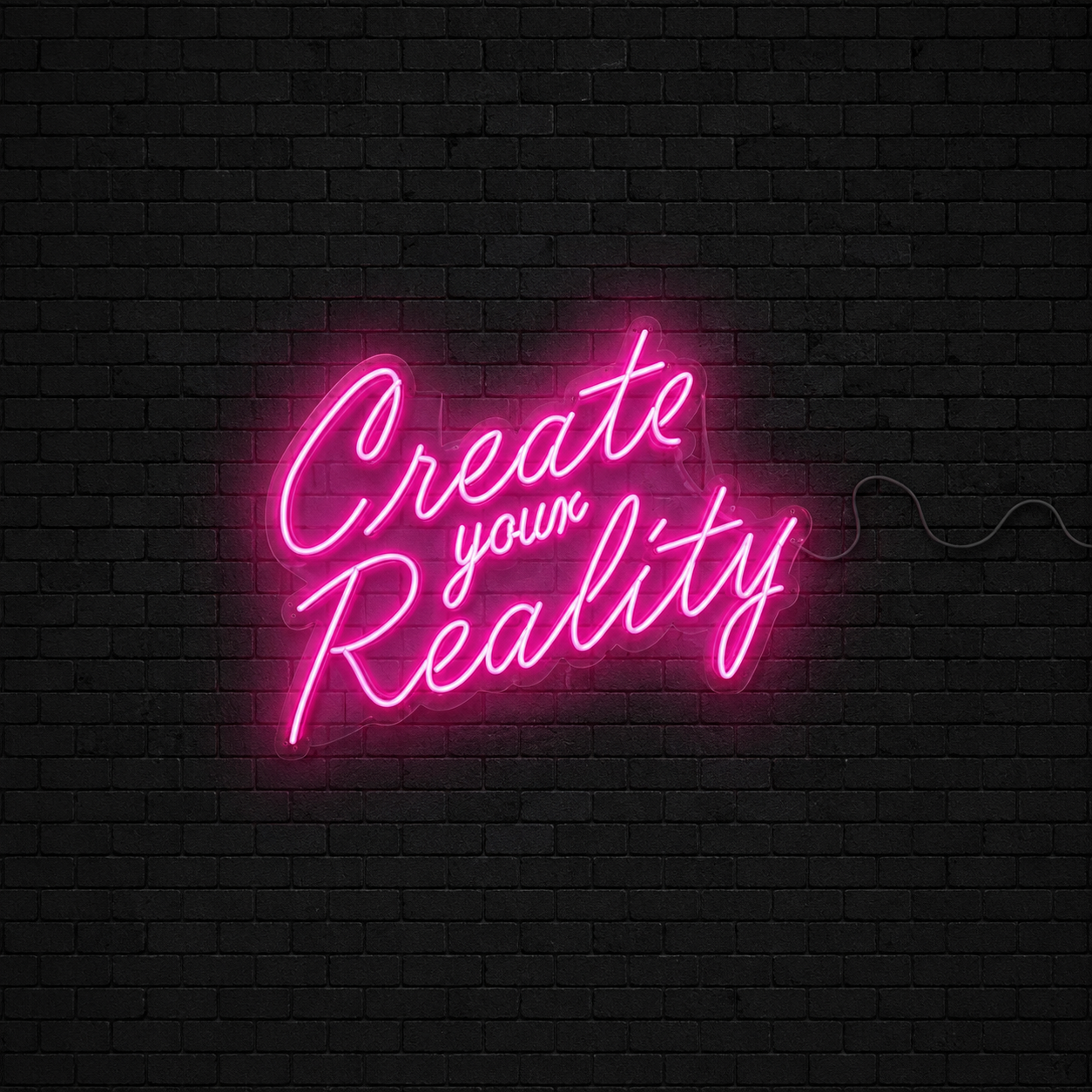 Create Your Reality Wall Decor LED Neon Sign - 01 Original Product Image