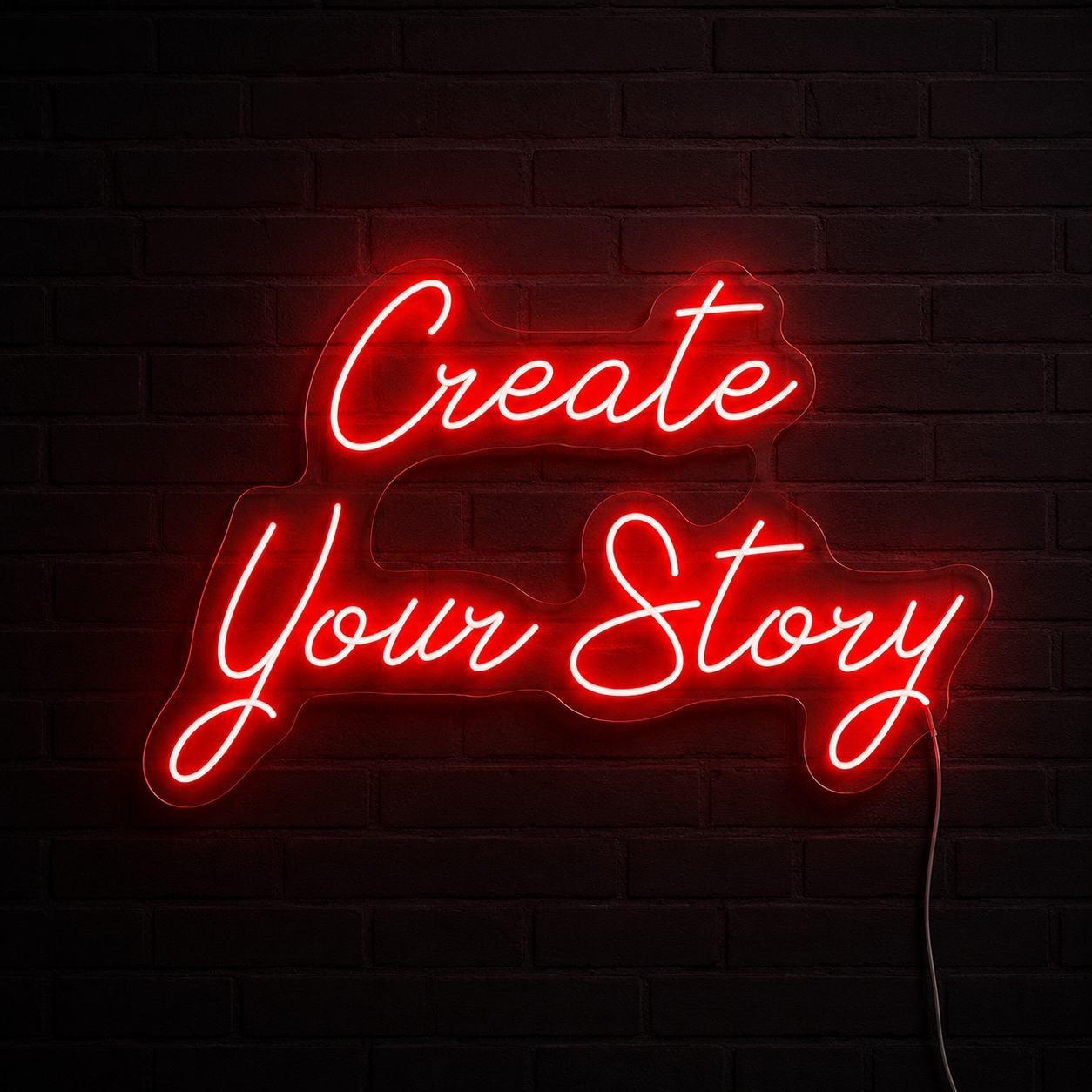 Create Your Story Wall Decor LED Neon Sign - 02 High-Converting Product Image