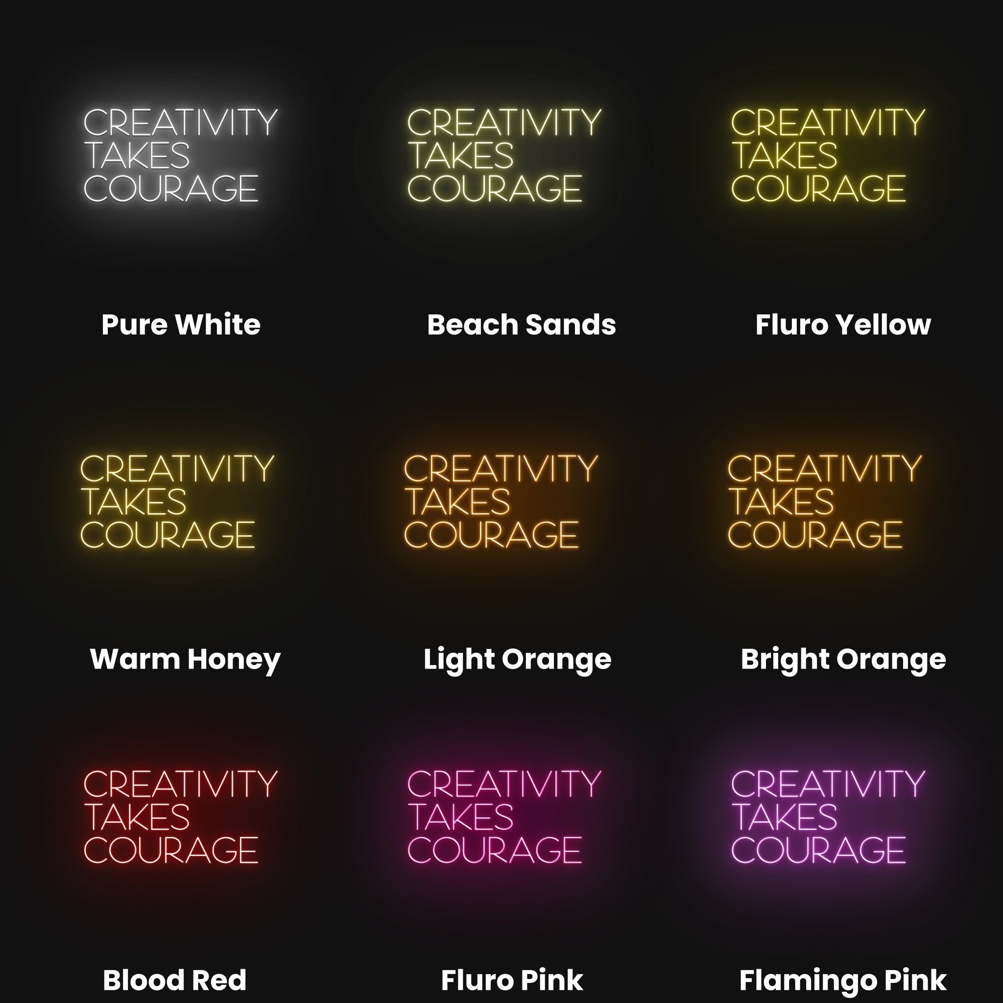 Creativity Takes Courage Led Neon Sign | Shineneon