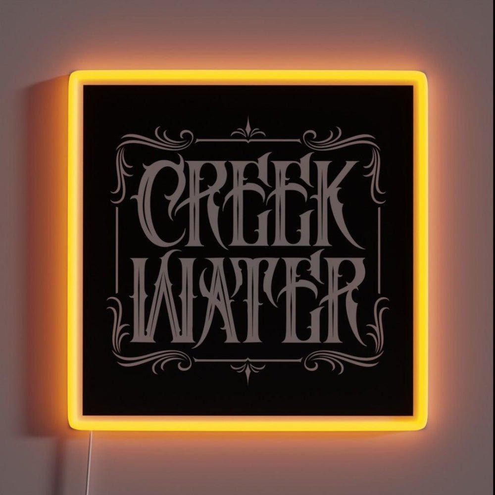 Creek Water Whiskey Rgb Led Neon Sign Bar Wall Decor - Shineneon