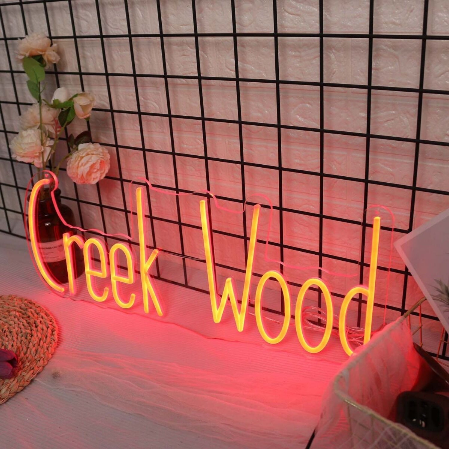 Creek Wood Red Led Neon Sign - Shineneon