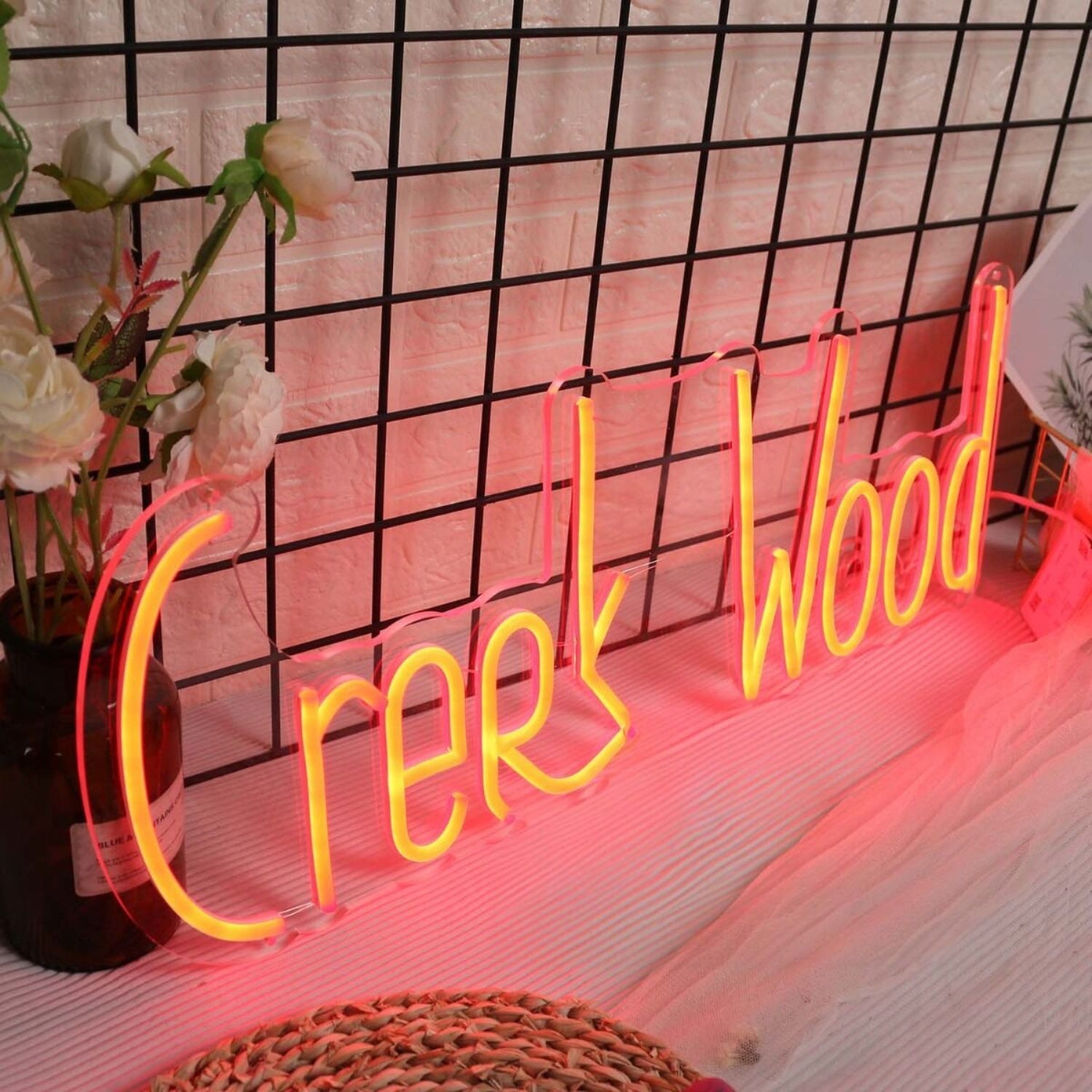 Creek Wood Red Led Neon Sign - Shineneon