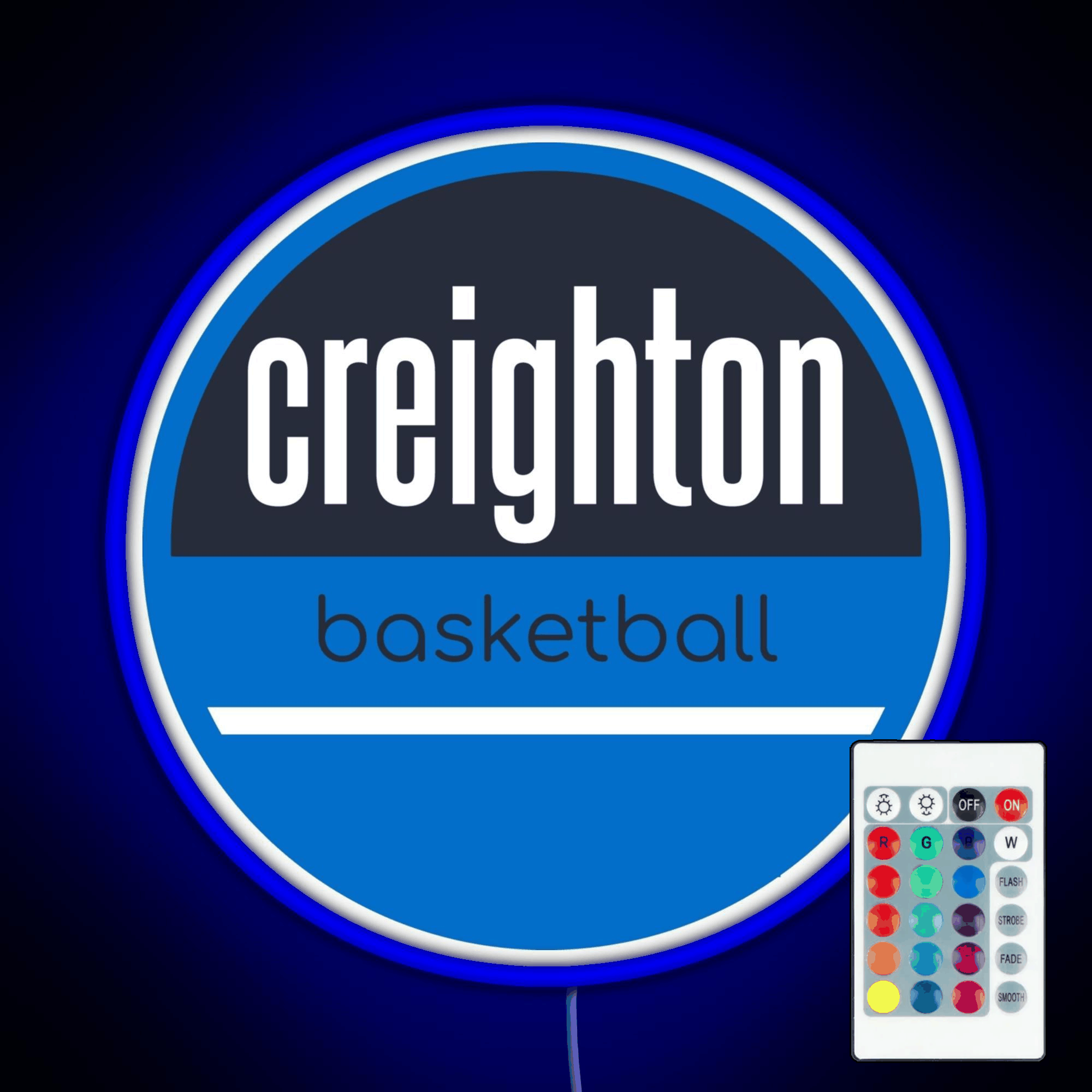 Creighton Basketball Rgb Led Neon Sign Pop Wall Art
