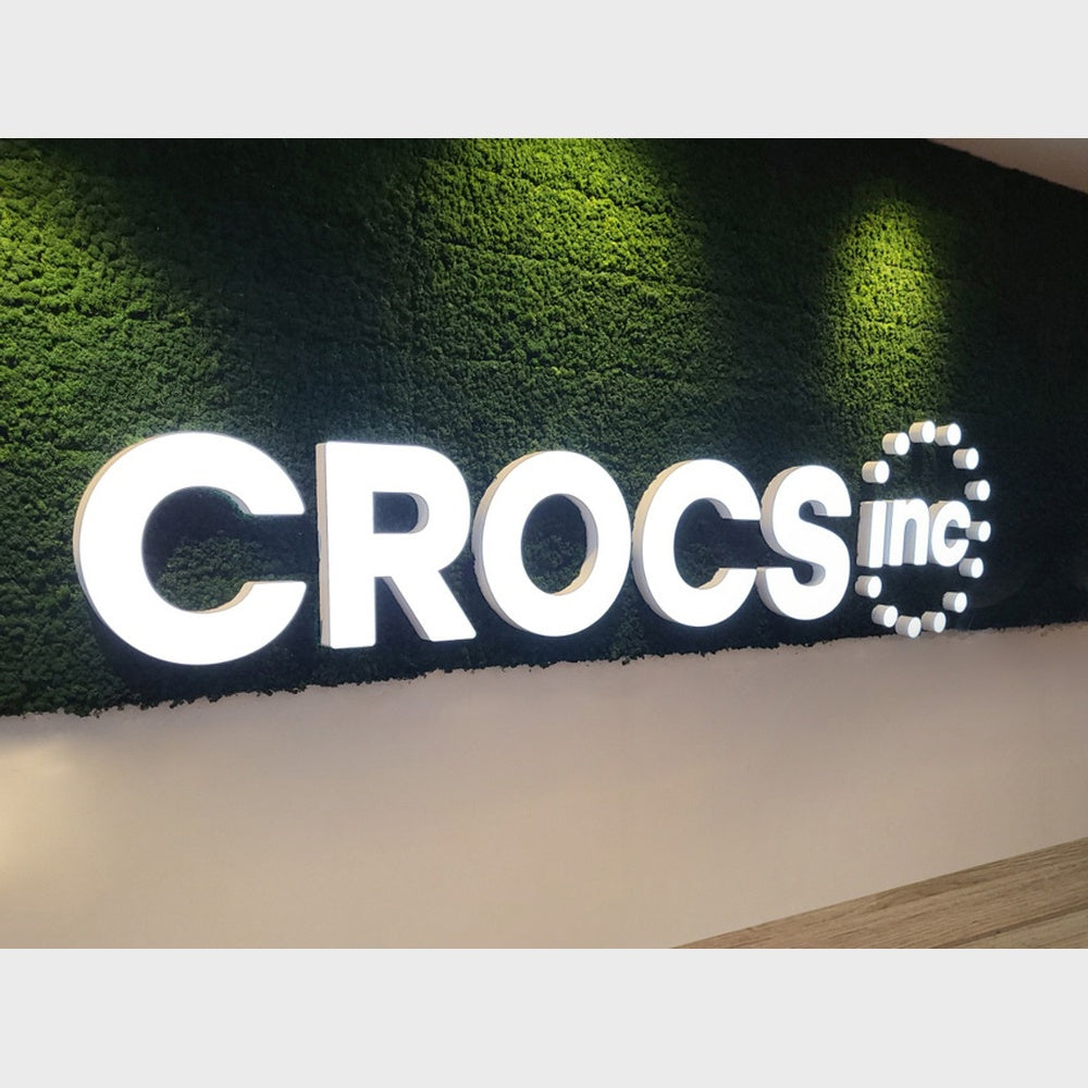 Crocs Inc 3D Frontlit Channel Letters Led Light Sign