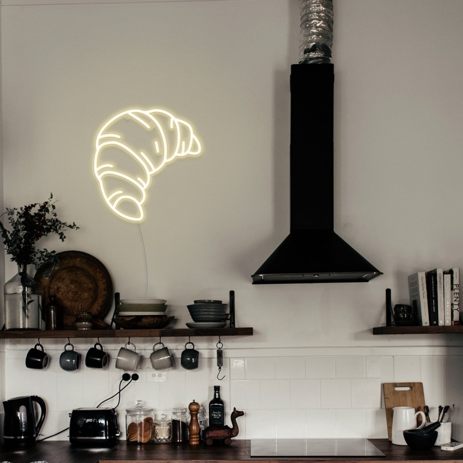 Croissant Led Neon Sign Wall Art | Shineneon